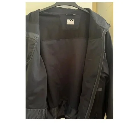 SOG Tactical Softshell Jacket 2XL • Black Utility Coat • EUC • Discontinued EDC - Picture 5 of 5